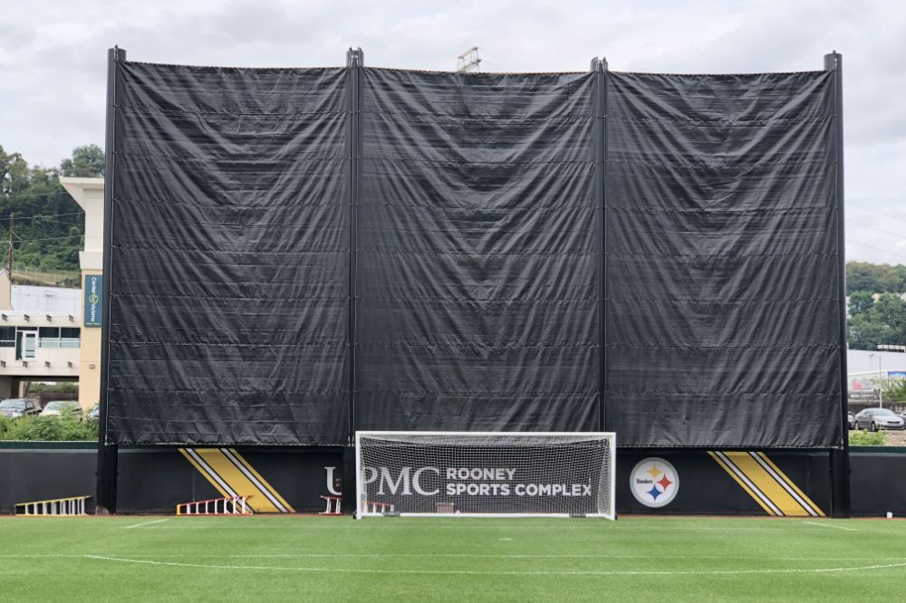 football visual barrier net